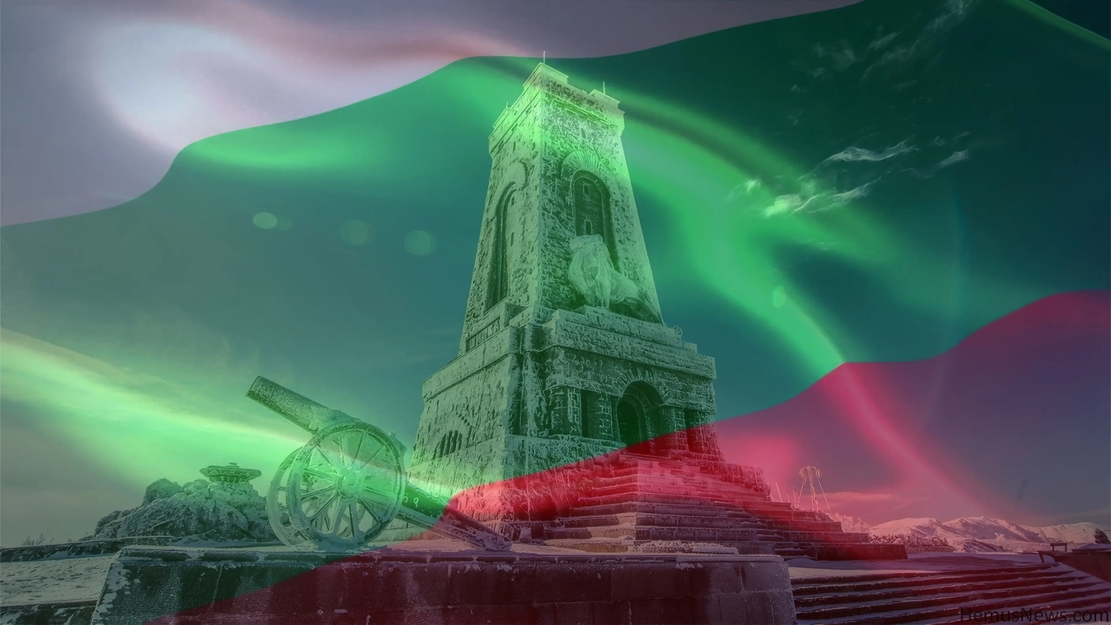 Церемония по издигане на българския флаг пред общината на Отавa